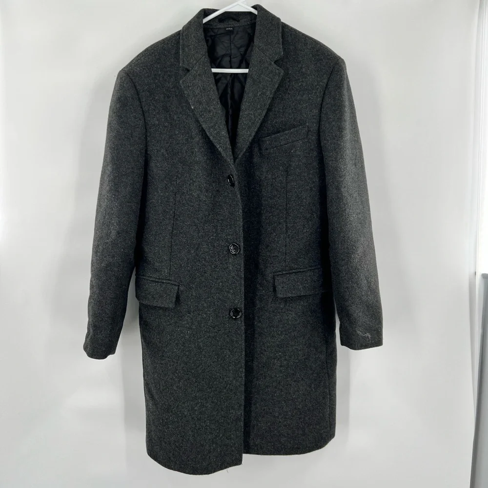 J Crew grey wool blend coat jacket size 42S